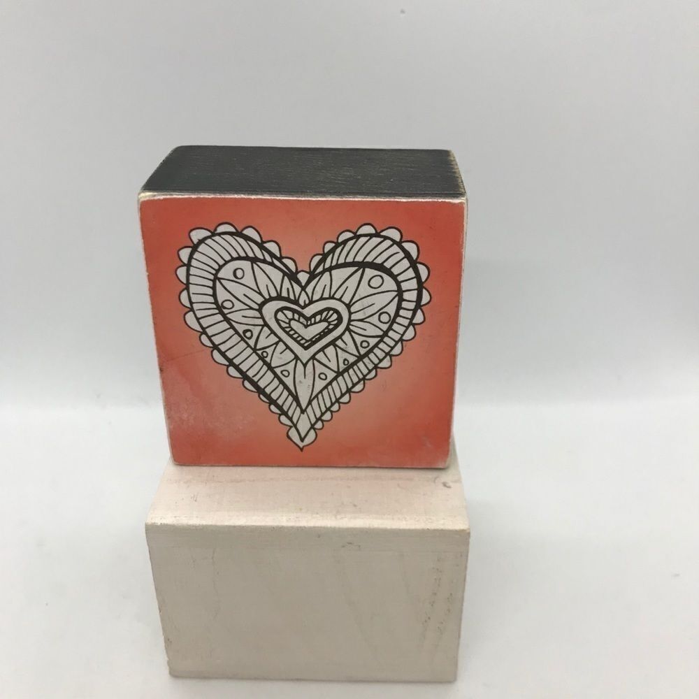Heart Self Sitter Motivational Sign Gift NWT - Picture 6 of 14